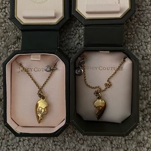 Juicy Couture heart bff necklaces